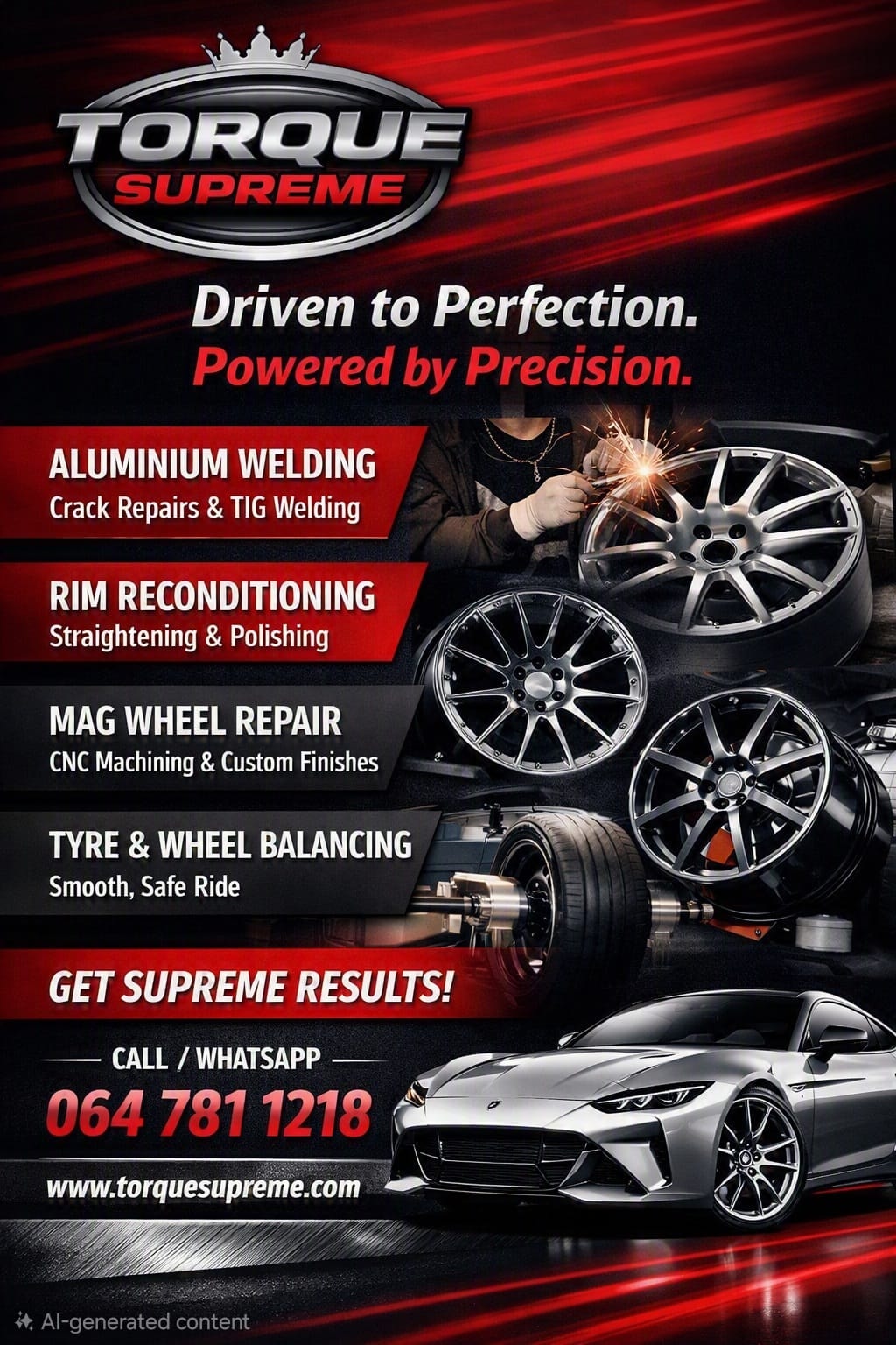 Torque Supreme workshop team at work